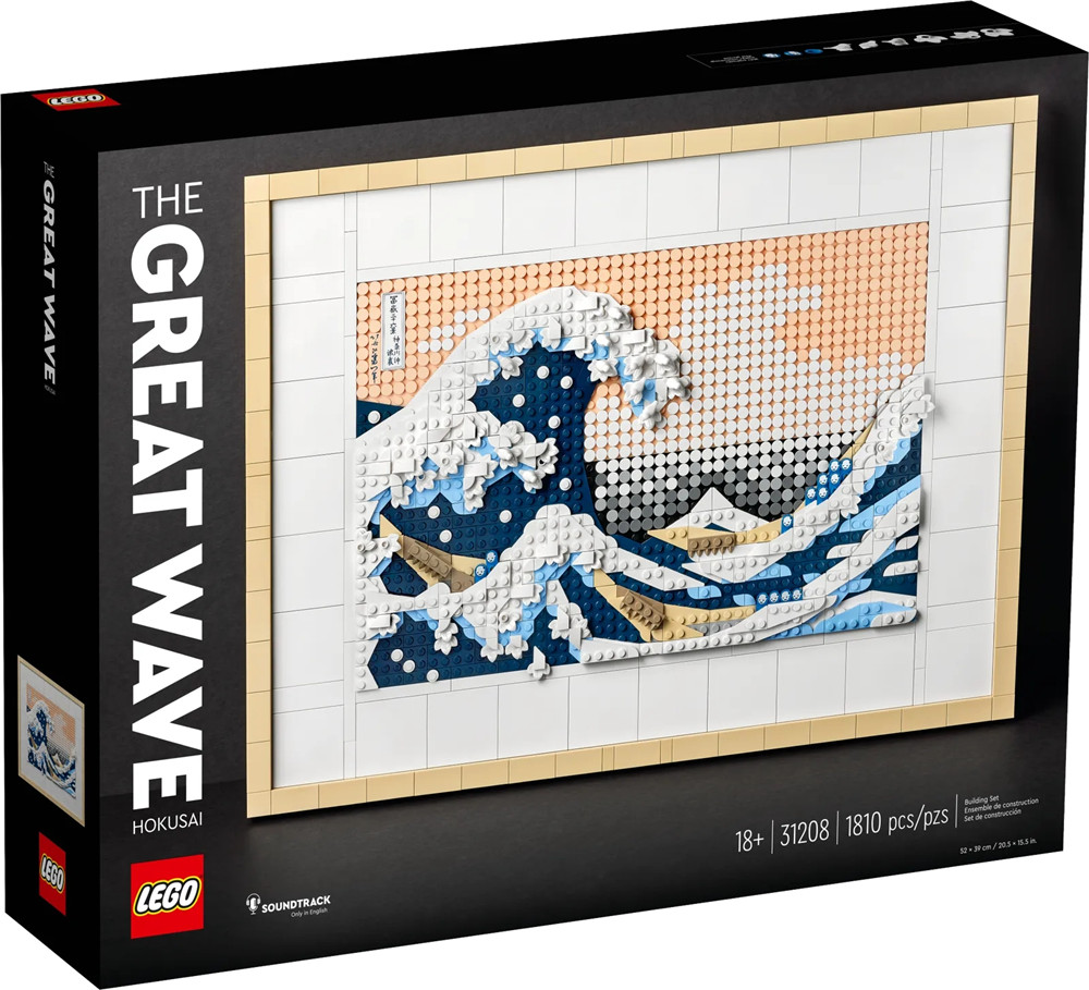 乐高推出LEGO-31208 神奈川冲浪里 积木套装