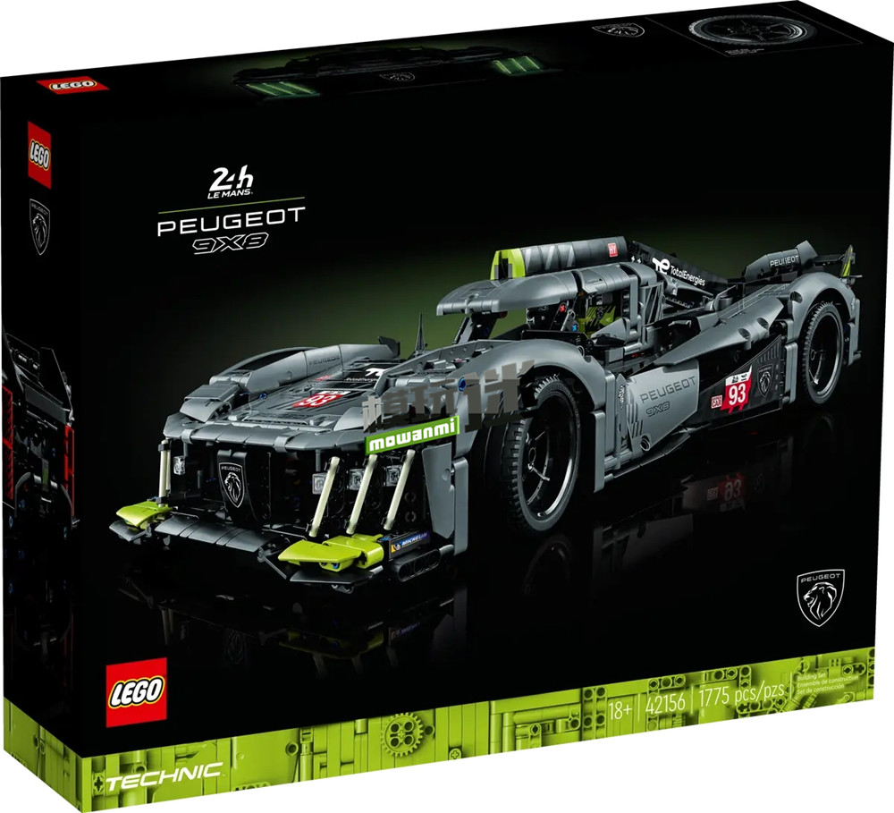 乐高推出LEGO-42156 标志 9X8 超级赛车1/10积木套装